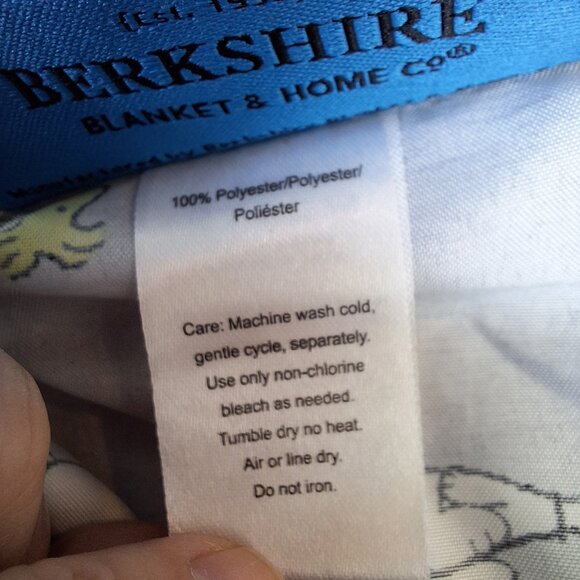 Berkshire Peanuts Snoopy & Woodstock All Over Standard Pillowcase Gray - Picture 7 of 7